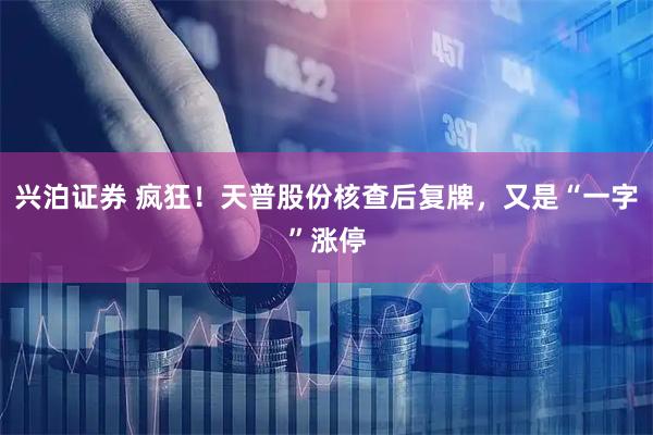 兴泊证券 疯狂！天普股份核查后复牌，又是“一字”涨停